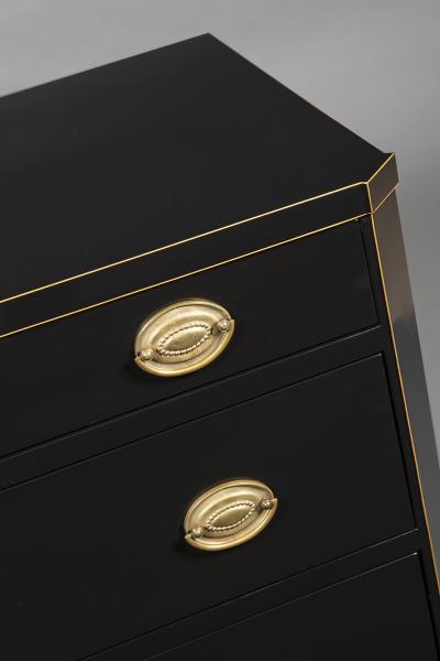 A Chic and Stylish Neoclassical Ebonized Commode