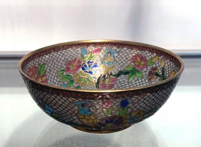 A Chinese Plique a Jour Bowl