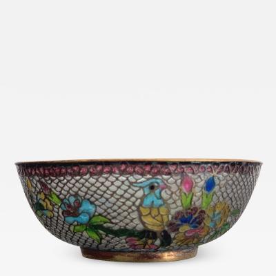 A Chinese Plique a Jour Bowl