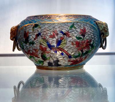 A Chinese Plique a jour Archaic style bowl