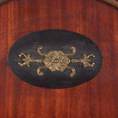 A Continental Regency style mahogany pier mirror early 19th C 