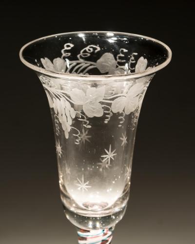 A DUTCH ENGRAVED TARTAN TWIST