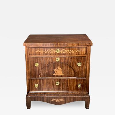 A Danish Biedermeier Mahogany Chest of Drawers