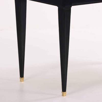 A Directoire style ebonized mahogany writing desk bureau plat C 1945 