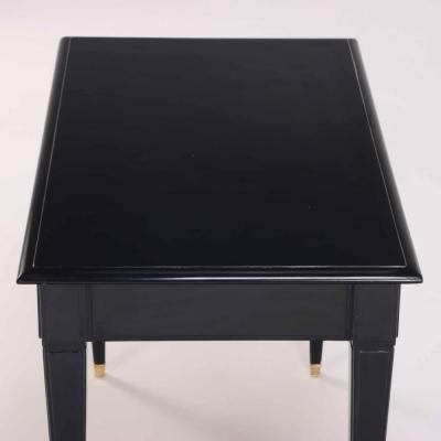 A Directoire style ebonized mahogany writing desk bureau plat C 1945 
