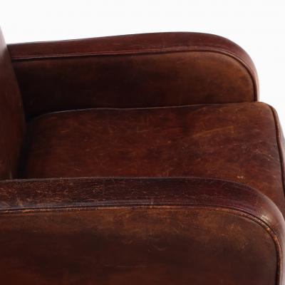 A Dutch Classic Leather Club Chair C 1960 