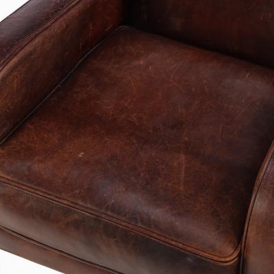 A Dutch Classic Leather Club Chair C 1960 