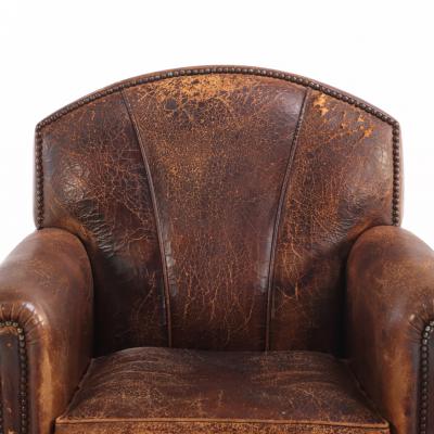A Dutch Leather Club Chair C 1950 
