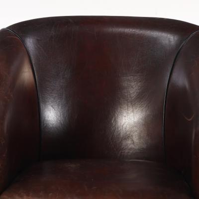 A Dutch Leather Club Chair C 1960 