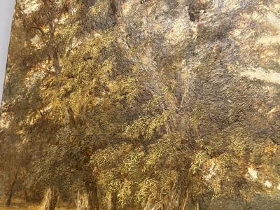 A EVERARD READ ANTIQUE ENGLISH BEAULIEUS OAK PAINTING BY A EVERARD READ