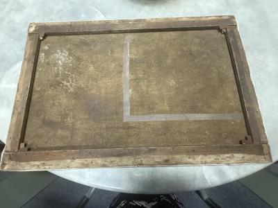 A EVERARD READ ANTIQUE ENGLISH BEAULIEUS OAK PAINTING BY A EVERARD READ