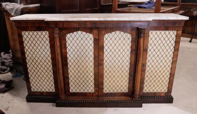 A English Regency Side Rosewood Side Cabinet Sideboard circa 1820