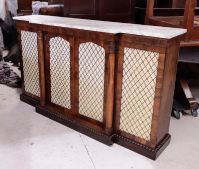 A English Regency Side Rosewood Side Cabinet Sideboard circa 1820