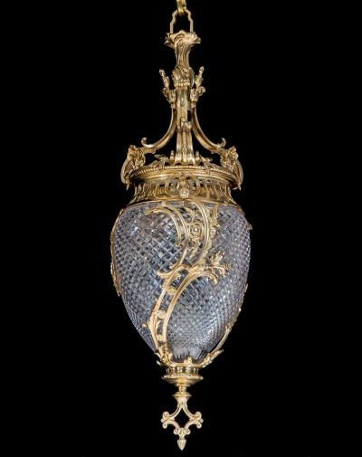 A FINE LOUIS XVI STYLE HALL LANTERN