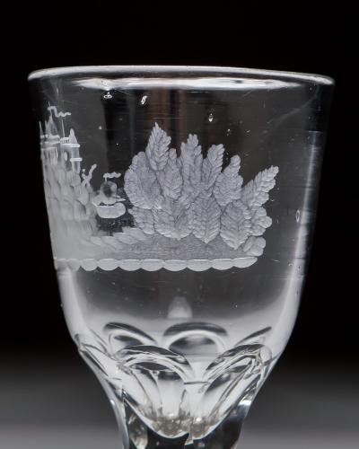 A FINE PAIR OF ENGRAVED WINES