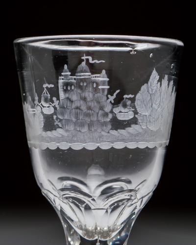 A FINE PAIR OF ENGRAVED WINES