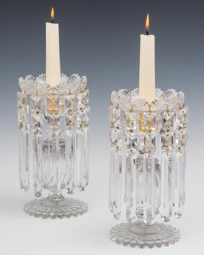 A FINE PAIR OF WILLIAM IV LUSTRES