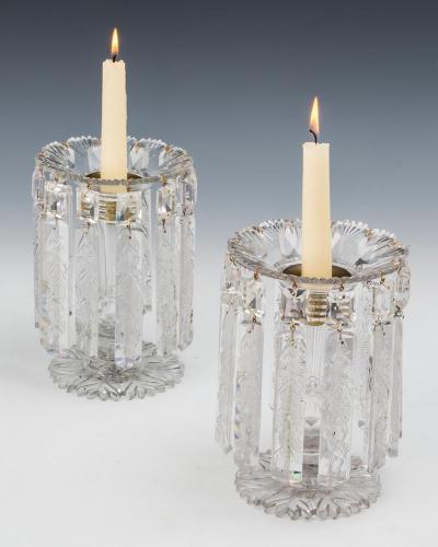 A FINE PAIR OF WILLIAM IV LUSTRES