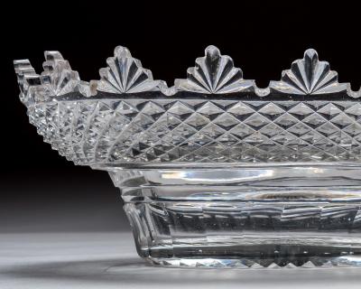 A FINE REGENCY FAN EDGE FRUIT BOWL