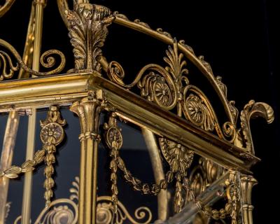 A FINE REGENCY LANTERN ATTRIBUTED TO WILLIAM COLLINS