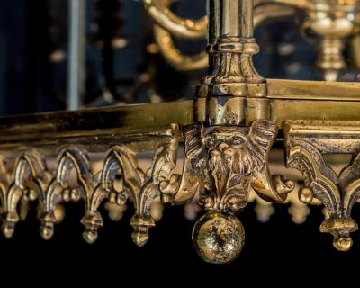 A FINE REGENCY LANTERN ATTRIBUTED TO WILLIAM COLLINS