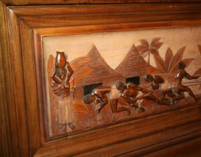 A Figural French Art Deco Buffet