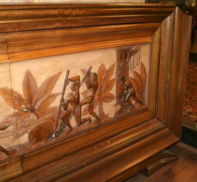 A Figural French Art Deco Buffet
