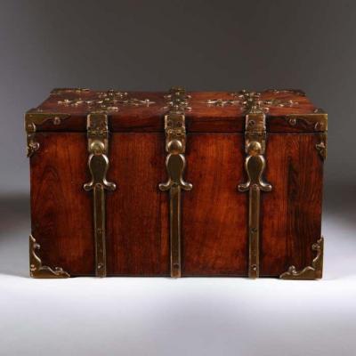 A Fine 17th C William and Mary Kingwood Strongbox or Coffre Fort Circa 1690