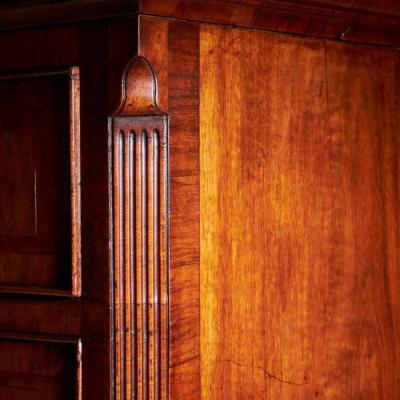 A Fine 18th Century George II Figured Walnut Chest on Chest or Tallboy 1740