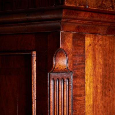 A Fine 18th Century George II Figured Walnut Chest on Chest or Tallboy 1740