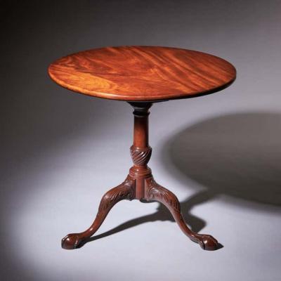 A Fine 18th Century George II Mahogany Tripod Table Circa 1760