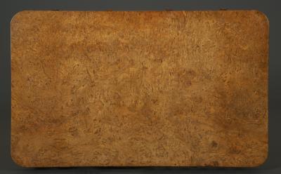 A Fine Burr Elm Regency Writing Table