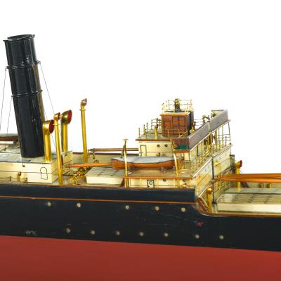 A Fine Cased Presentation Builder s Model of the S S Tamaqua Cargo Ship