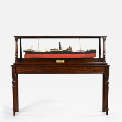A Fine Cased Presentation Builder s Model of the S S Tamaqua Cargo Ship