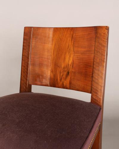 A Fine French Art Deco Walnut Side Chair