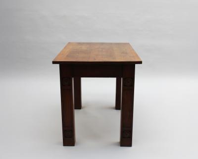 A Fine French Modernist Solid Oak Desk