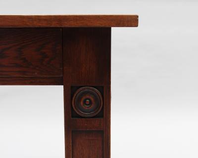 A Fine French Modernist Solid Oak Desk
