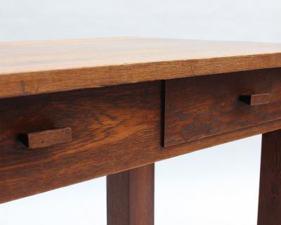 A Fine French Modernist Solid Oak Desk