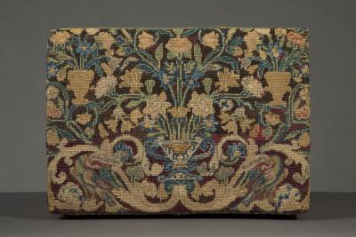 A Fine Gros and Petit Point Needlework Coffret Most Unusually