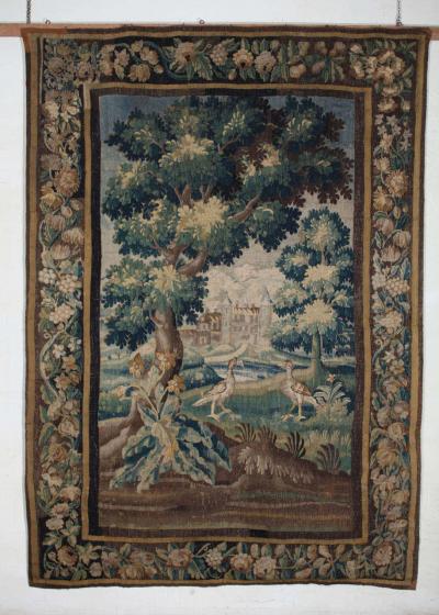 A Fine Louis XIV Verdure Tapestry Aubousson