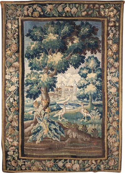 A Fine Louis XIV Verdure Tapestry Aubusson