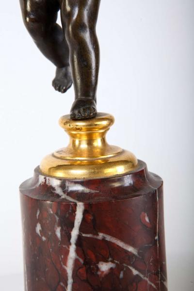 A Fine Pair of 18th Century Bronze and Gilt Bronze Candelabra