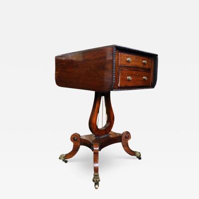 A Fine Regency Rosewood Diminutive Sofa Table