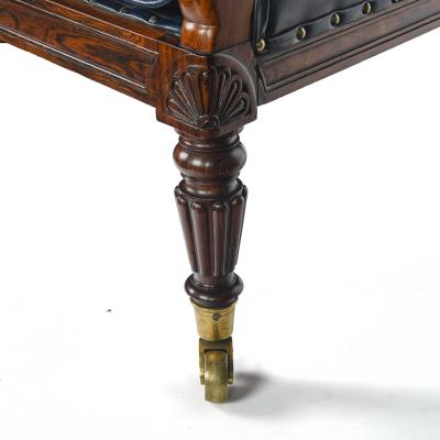 A Fine Rosewood Berg re Armchair Firmly Attributed to Gillows c 1830