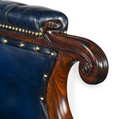 A Fine Rosewood Berg re Armchair Firmly Attributed to Gillows c 1830