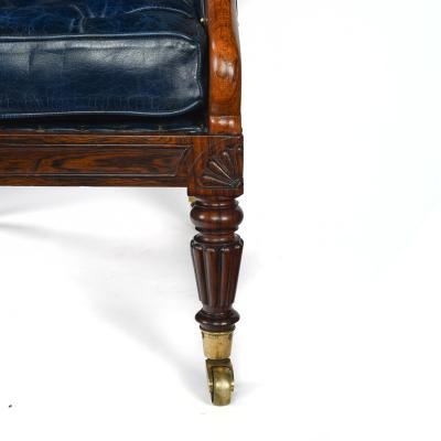 A Fine Rosewood Berg re Armchair Firmly Attributed to Gillows c 1830