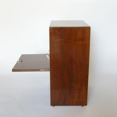 A Fine Small French Art Deco Walnut Bar