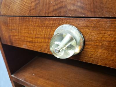 A Fine Small French Art Deco Walnut Bar