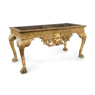 A Fine and Important 19 th Century Giltwood Side Table in the Irish George II