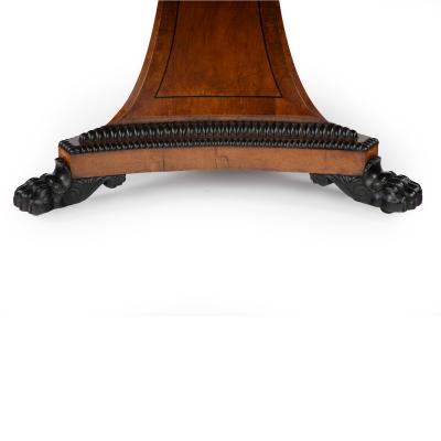 A Fine and Important Regency Pollard Oak and Ebony Centre Table
